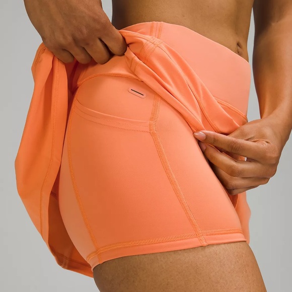 LULULEMON Pace Rival Skirt MR Golden Apricot - Picture 3 of 9
